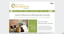 Desktop Screenshot of bildungsinstitut-vonwald.at