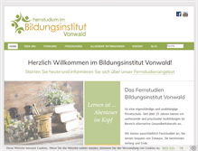 Tablet Screenshot of bildungsinstitut-vonwald.at